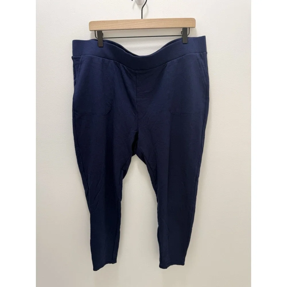 Torrid Fleece Lined Leggings Lot of 2‎ Size 3 Gray Navy Blue Pockets Plus 3X